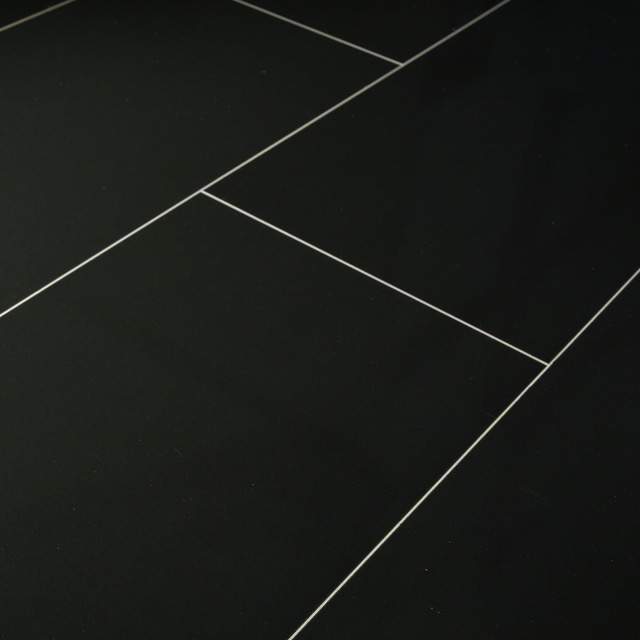 Falquon High Gloss Black Laminate Tile Flooring 8mm Laminate Flooring