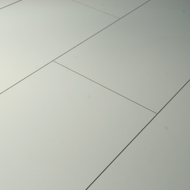 Falquon High Gloss White Laminate Tile Flooring 8mm Laminate Flooring