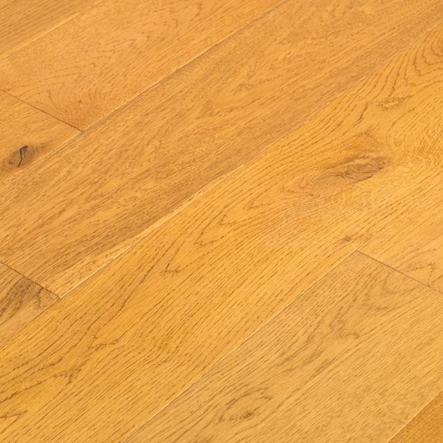 Engineered Hand Sed Golden Oak, Prefinished Golden Oak Hardwood Flooring