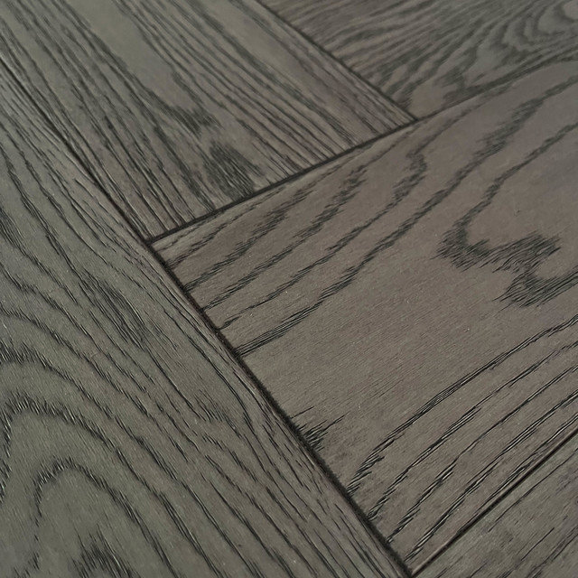 Engineered Herringbone Brushed UV Oil Artemis Grey Oak