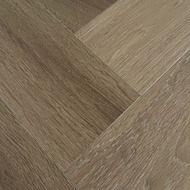 Engineered Herringbone UV Oiled White Washed Oak