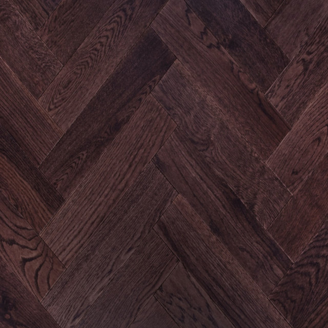 Engineered Herringbone Wenge Black Flooring 18mm x 120mm