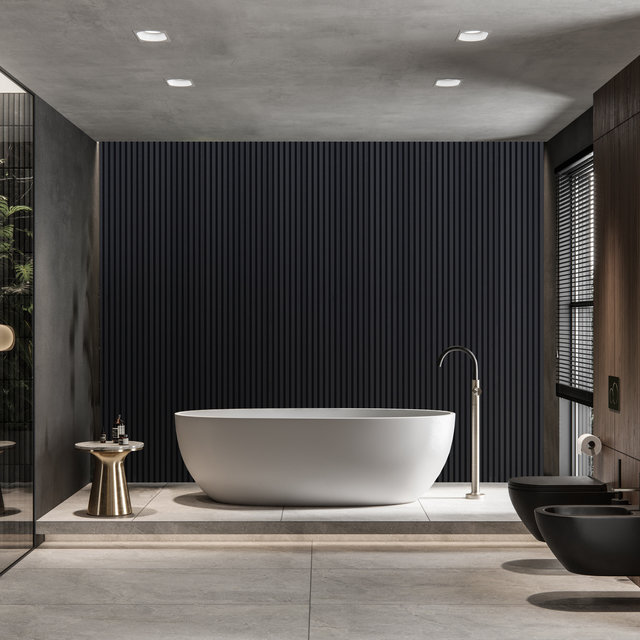 Black Aluminium Acoustic Wall Panel 17mm