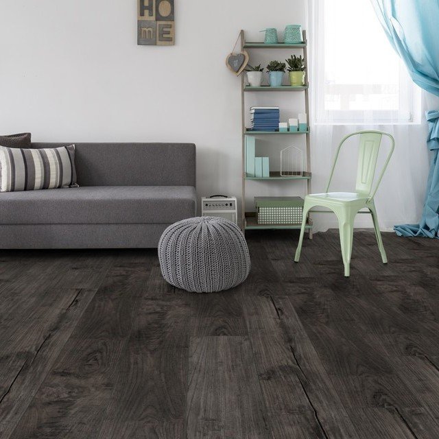 Kronotex Exquisit Nostalgia Teak Graphite Laminate Flooring 8mm