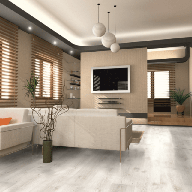Kronotex Standard Oak White Laminate Flooring 7mm