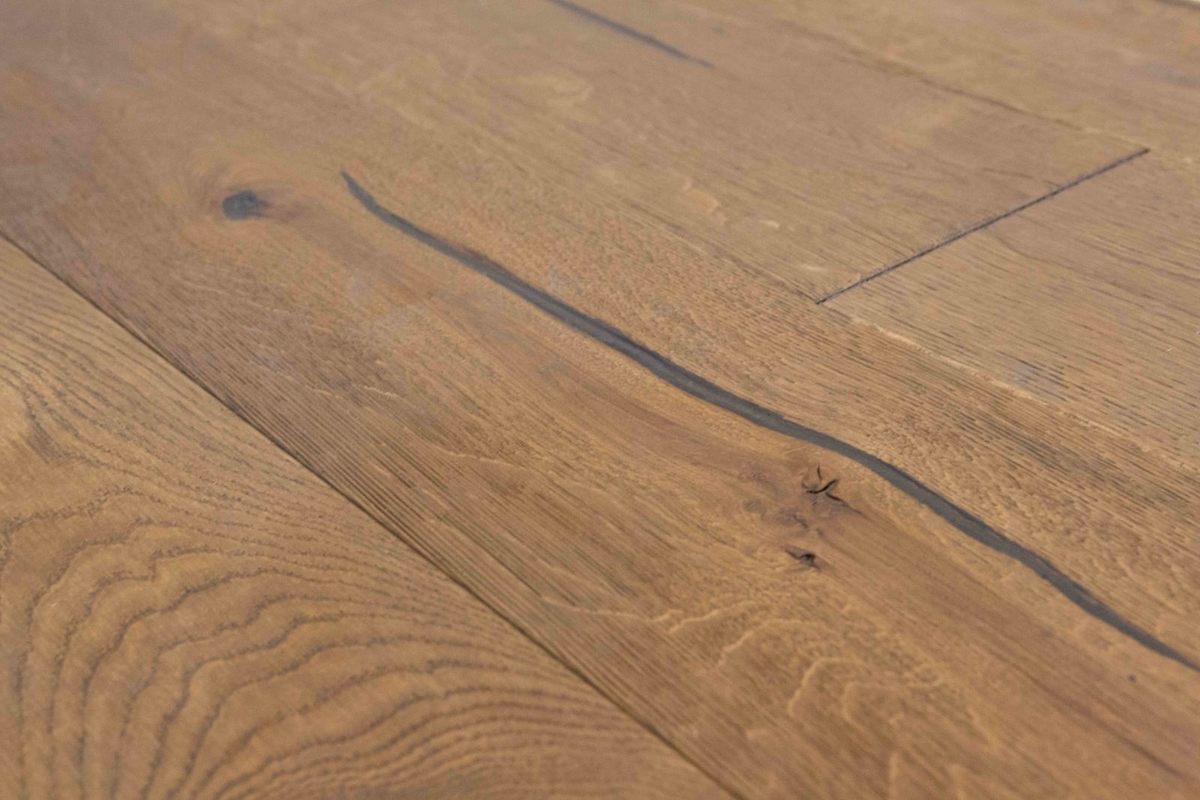 Engineered Antique Light Brown Oak Solid Wood Flooring 20/6mm X 190mm X