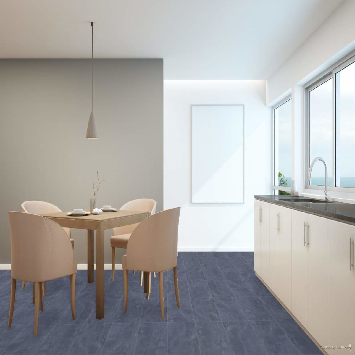 Kronoflooring Brecon Slate Waterproof Laminate Tile Effect Flooring 8mm