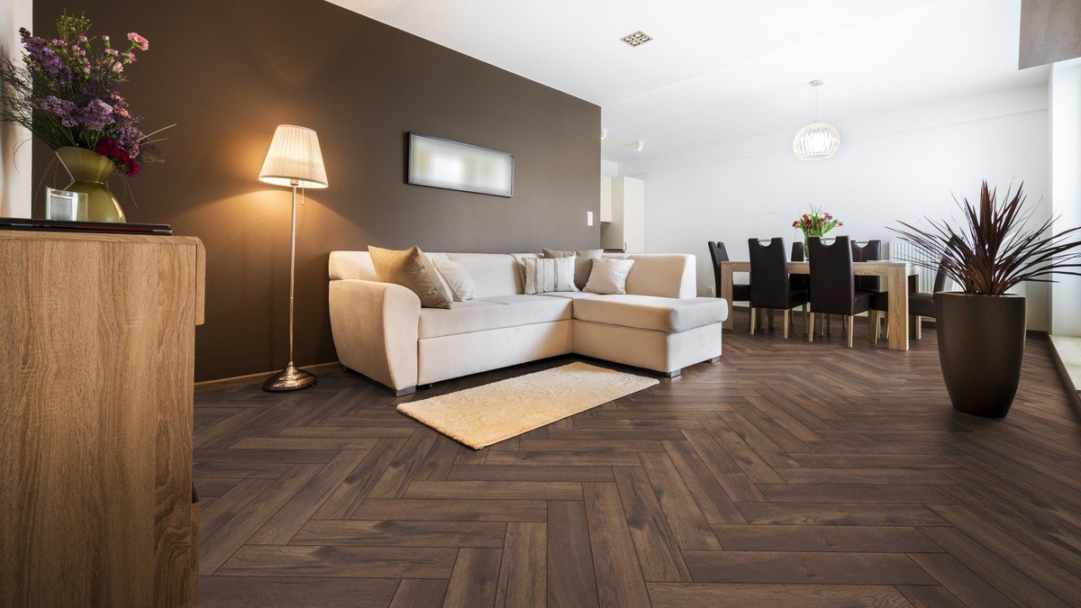 Kronotex Calais Oak Herringbone Laminate Flooring 8mm Kronotex