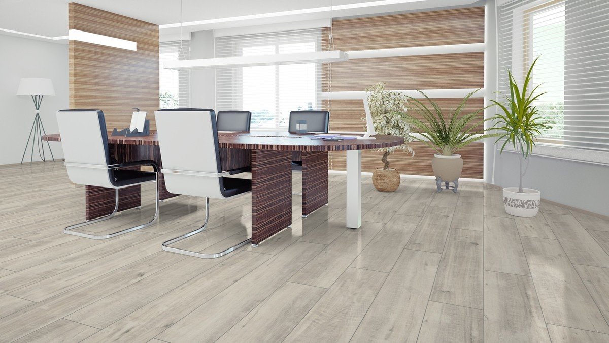 Kronotex Exquisit Plus Gala Oak White Laminate Flooring 8mm Kronotex