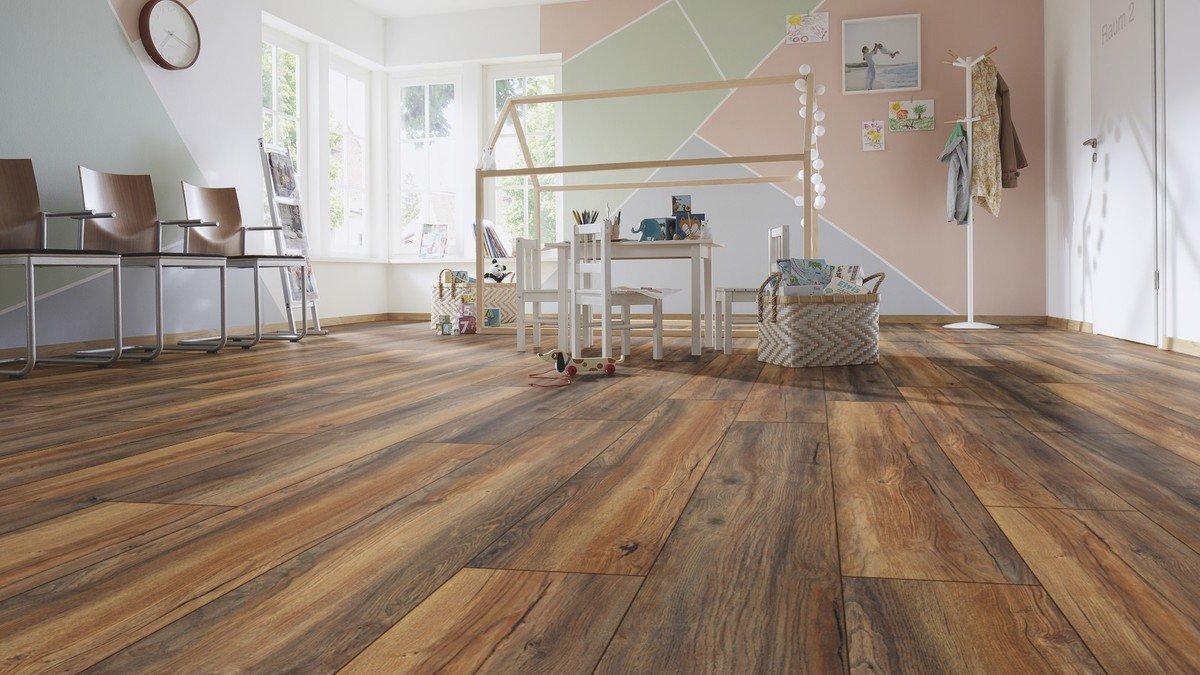 Kronotex Exquisit Plus Harbour Oak Laminate Flooring 8mm Kronotex 8mm